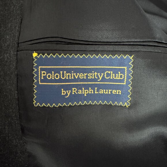 Vintage - Polo University Club by Ralph Lauren - Charcoal Blazer – US 40 - Picture 3 of 7